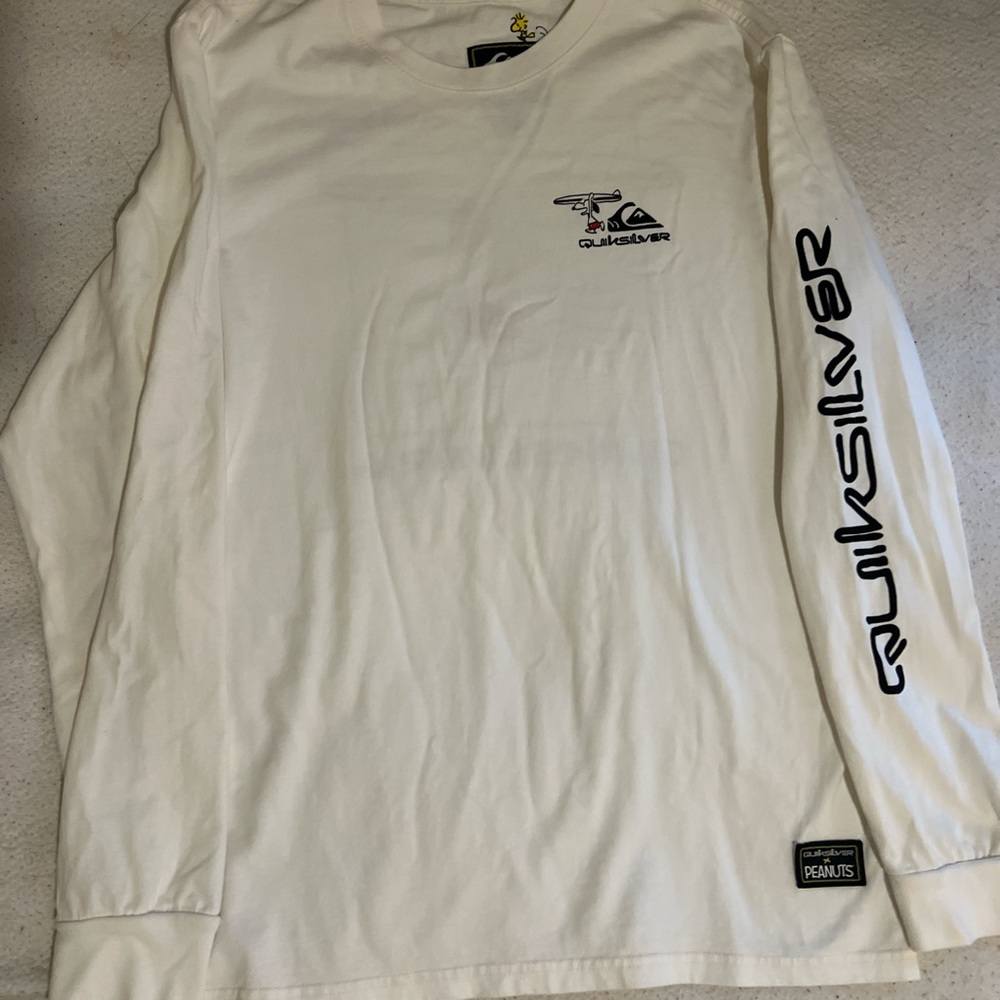 Quiksilver X Peanuts Men's White Long Sleeve Tee